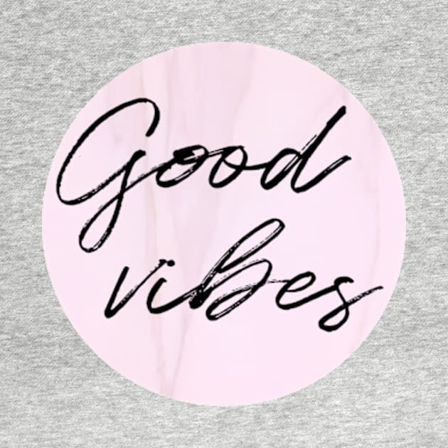 Good Vibes in pink marble by emilykroll